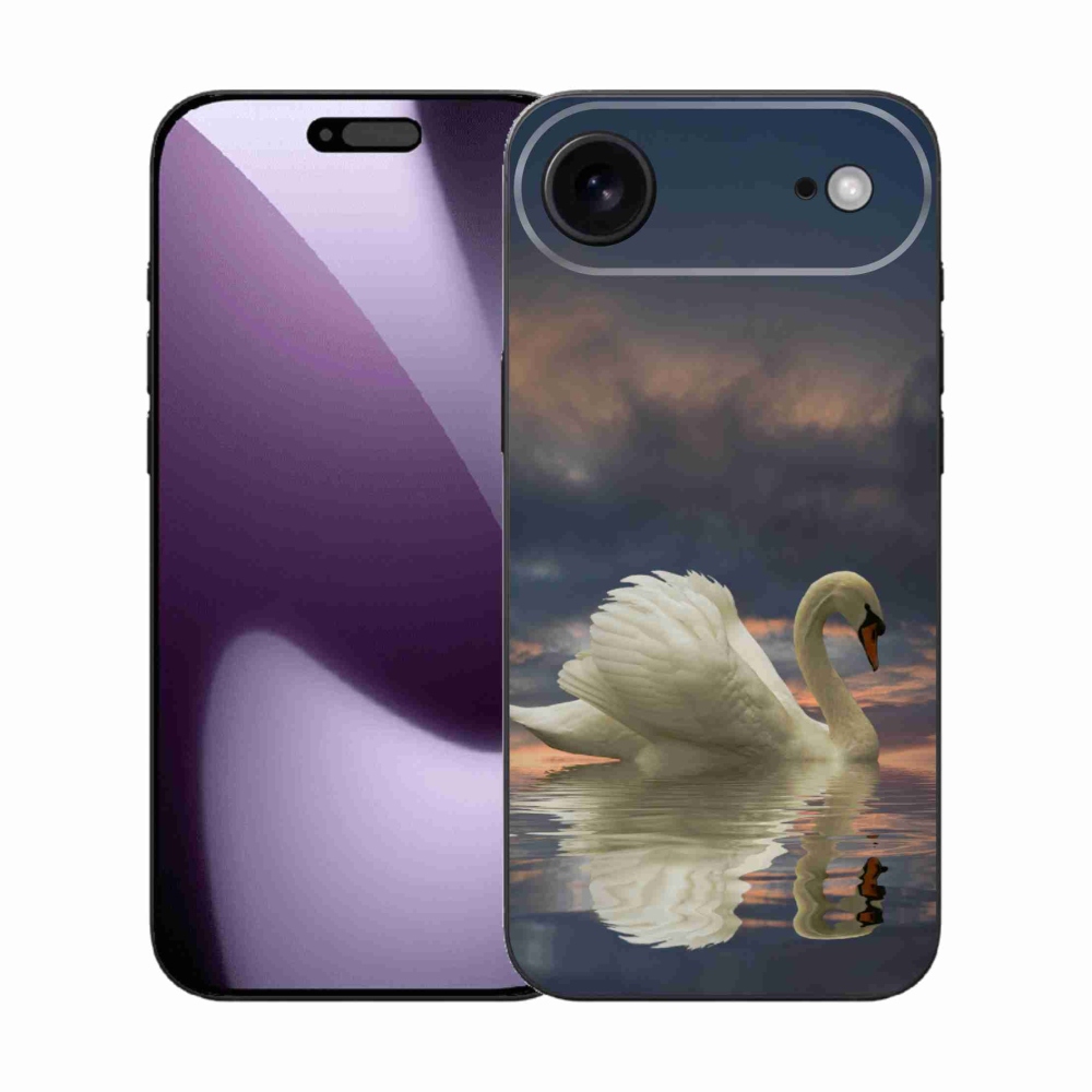 Gelový kryt mmCase na iPhone 17 Air - labuť