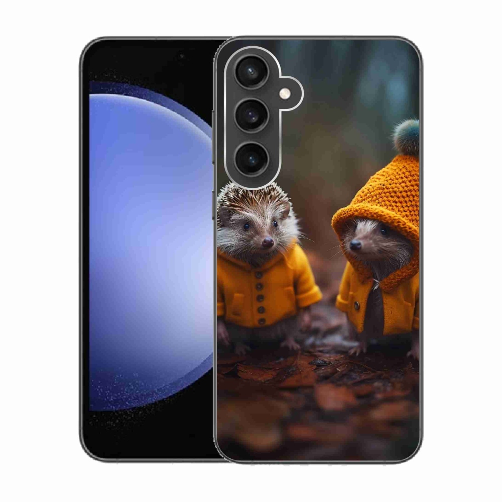 Gelový kryt mmCase na Samsung Galaxy S23 FE - ježci