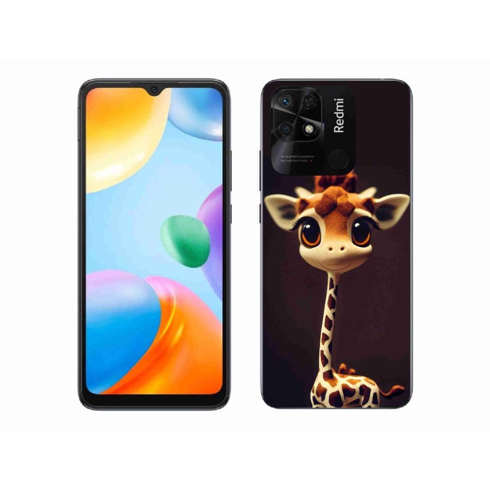 Gelový kryt mmCase na Xiaomi Redmi 10C - malá žirafa
