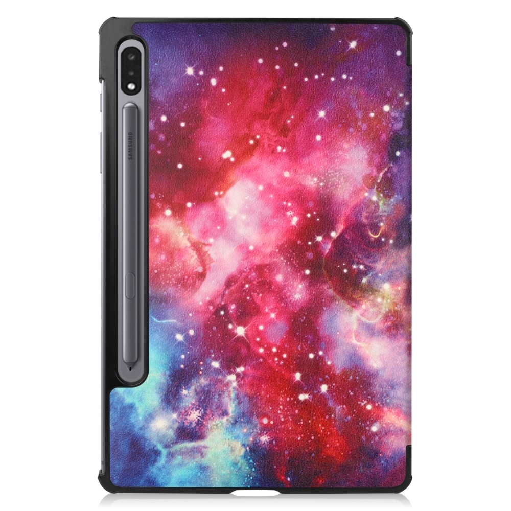 Print chytré zavírací pouzdro na Samsung Galaxy Tab S9+/Tab S10+ - vesmír