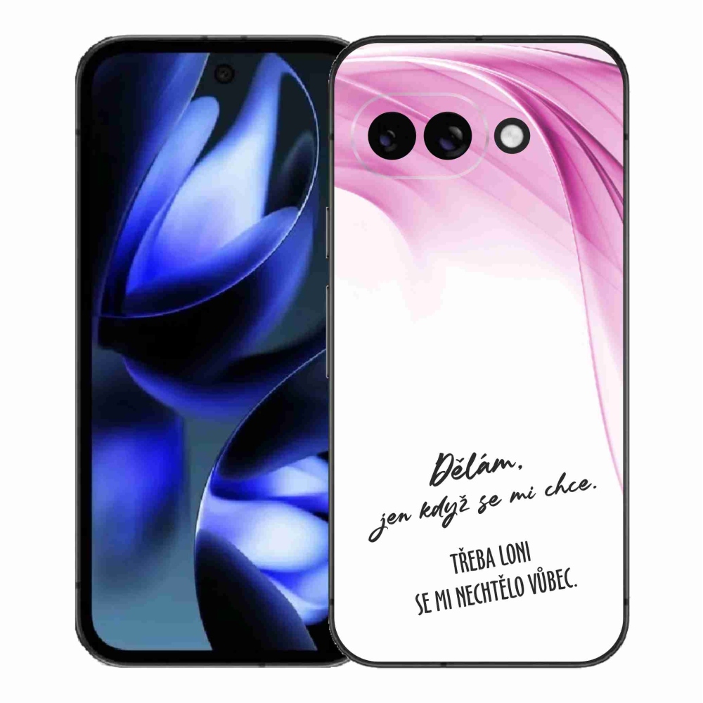 Gelový kryt mmCase na Google Pixel 9a - vtipný text 12 bílé pozadí