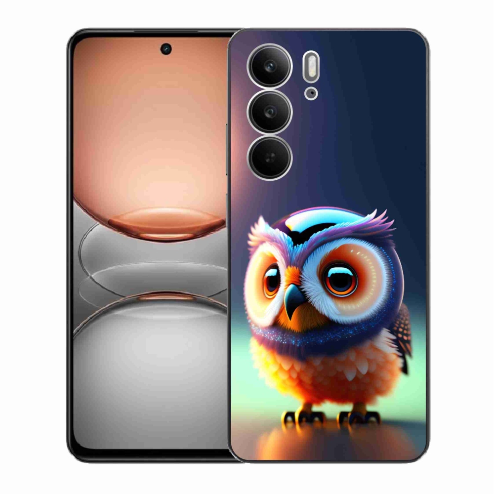 Gelový kryt mmCase na Realme C75 - sovička