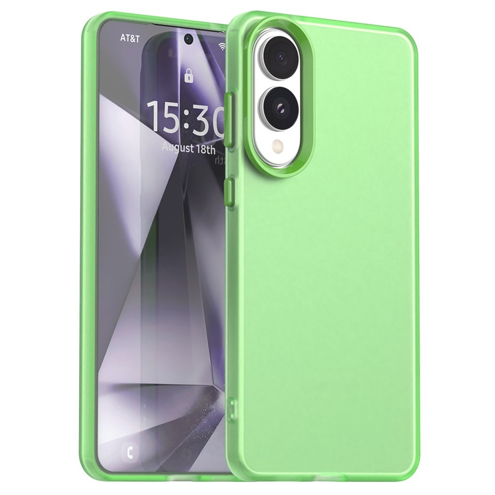 Candys matný gelový obal na Samsung Galaxy S25 Edge - zelený