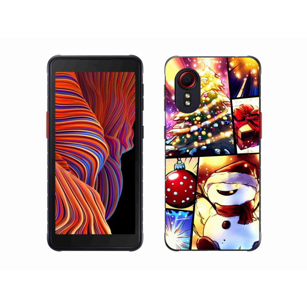Gelový kryt mmCase na Samsung Galaxy Xcover 5 - vánoční motivy 1