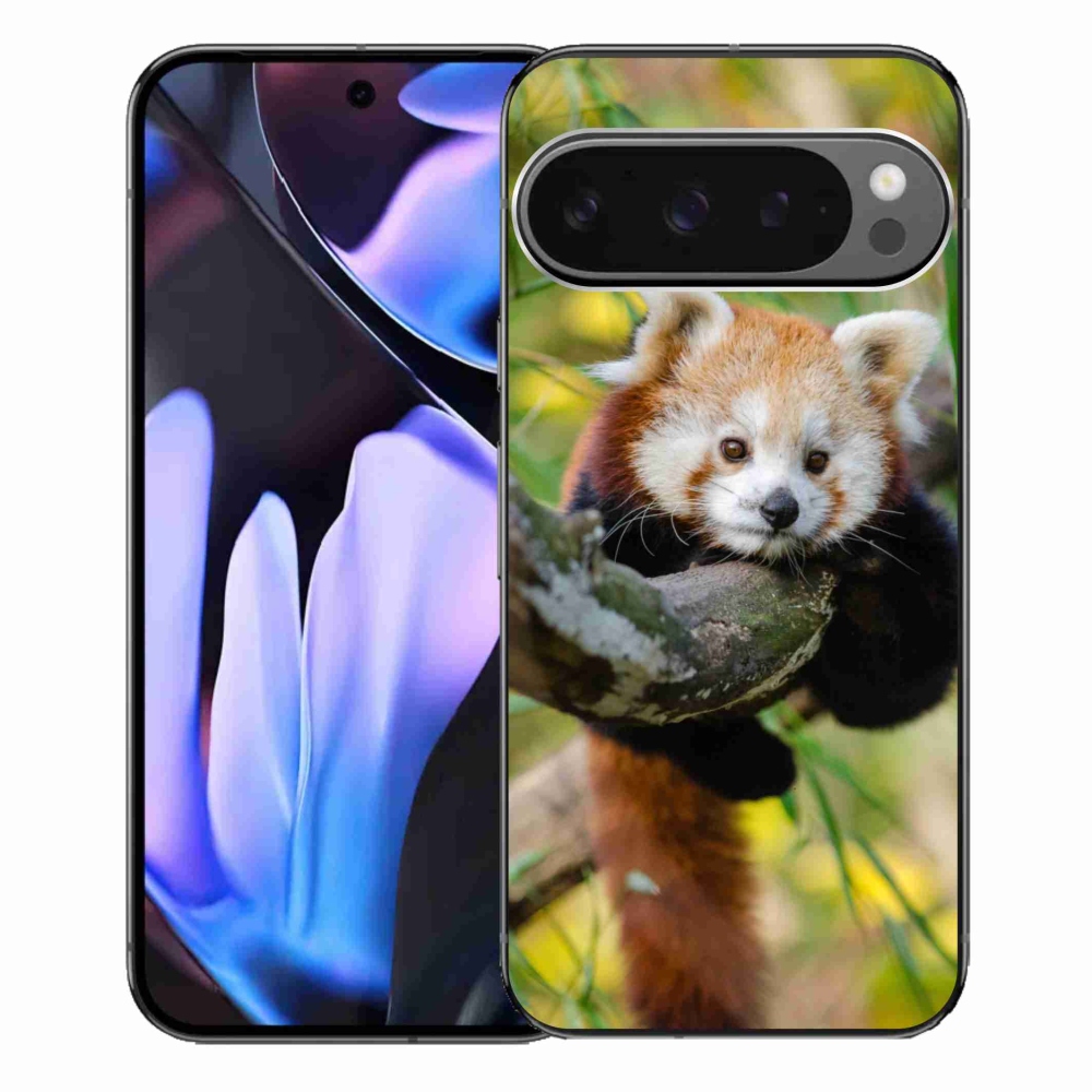 Gelový kryt mmCase na Google Pixel 9 Pro XL - panda červená