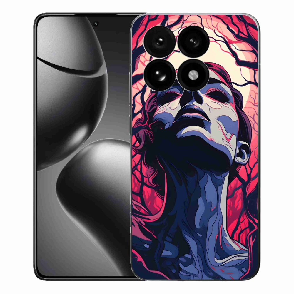 Gelový kryt mmCase na Xiaomi 15T - abstraktní obličej