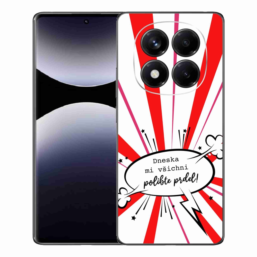 Gelový kryt mmCase na Xiaomi Redmi Note 14 Pro - vtipný text 15 bílé pozadí