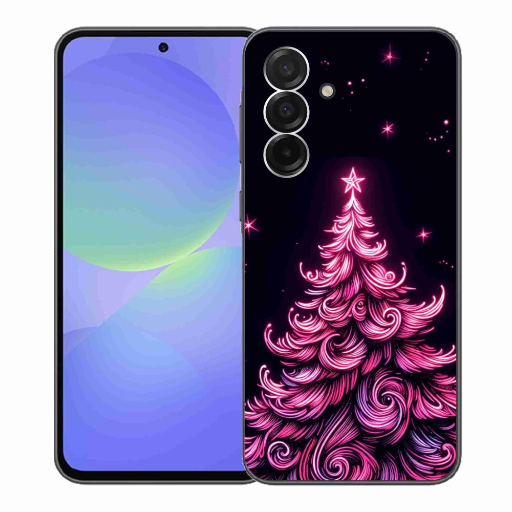Gelový kryt mmCase na Samsung Galaxy A36 5G - neonový vánoční stromek 2