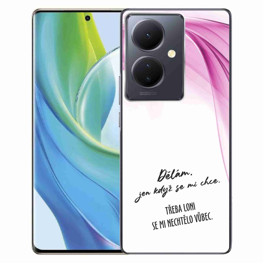 Gelový kryt mmCase na Vivo V29 Lite 5G - vtipný text 12 bílé pozadí