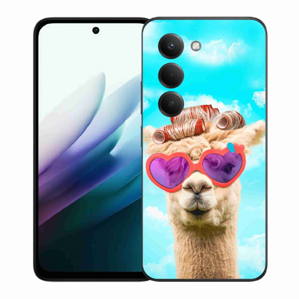 Gelový kryt mmCase na Xiaomi Redmi 15 4G/5G (171mm) - lama s brýlemi