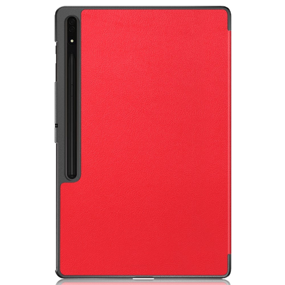 Case chytré zavírací pouzdro na Samsung Galaxy Tab S9 Ultra/Tab S10 Ultra - červené