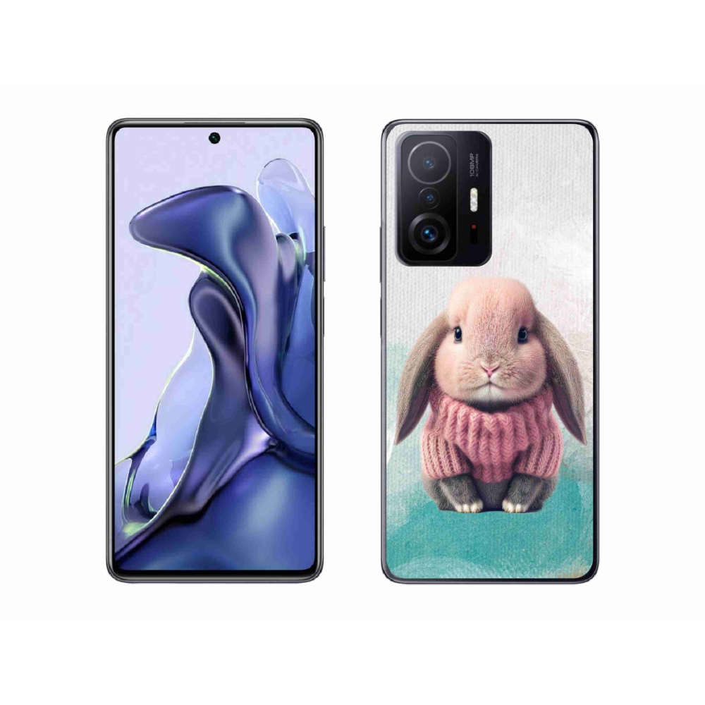 Gelový kryt mmCase na Xiaomi 11T - králíček ve svetru