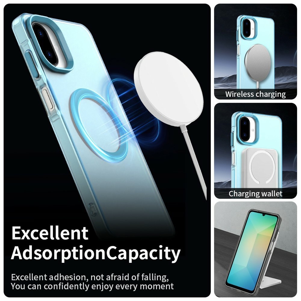 Candy gelový obal MagSafe pro Samsung Galaxy A07 4G - modrý