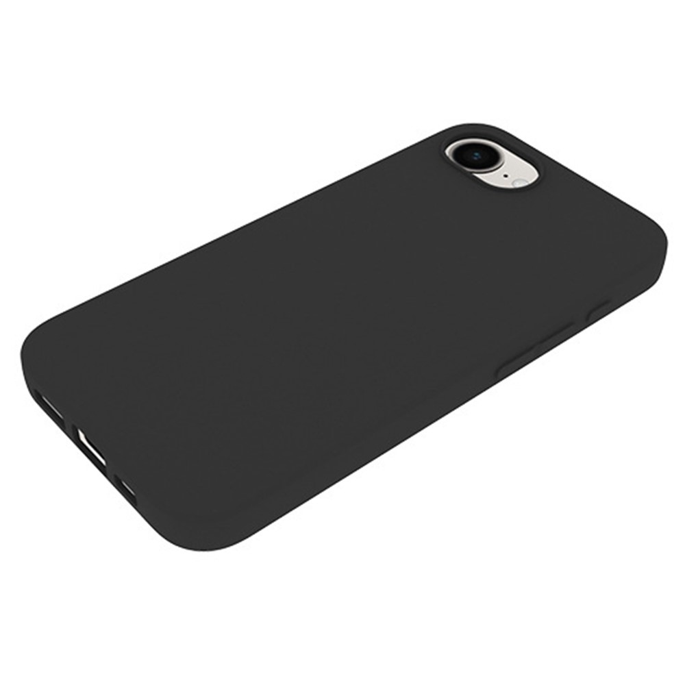 Matný gelový obal na iPhone 16e - černý