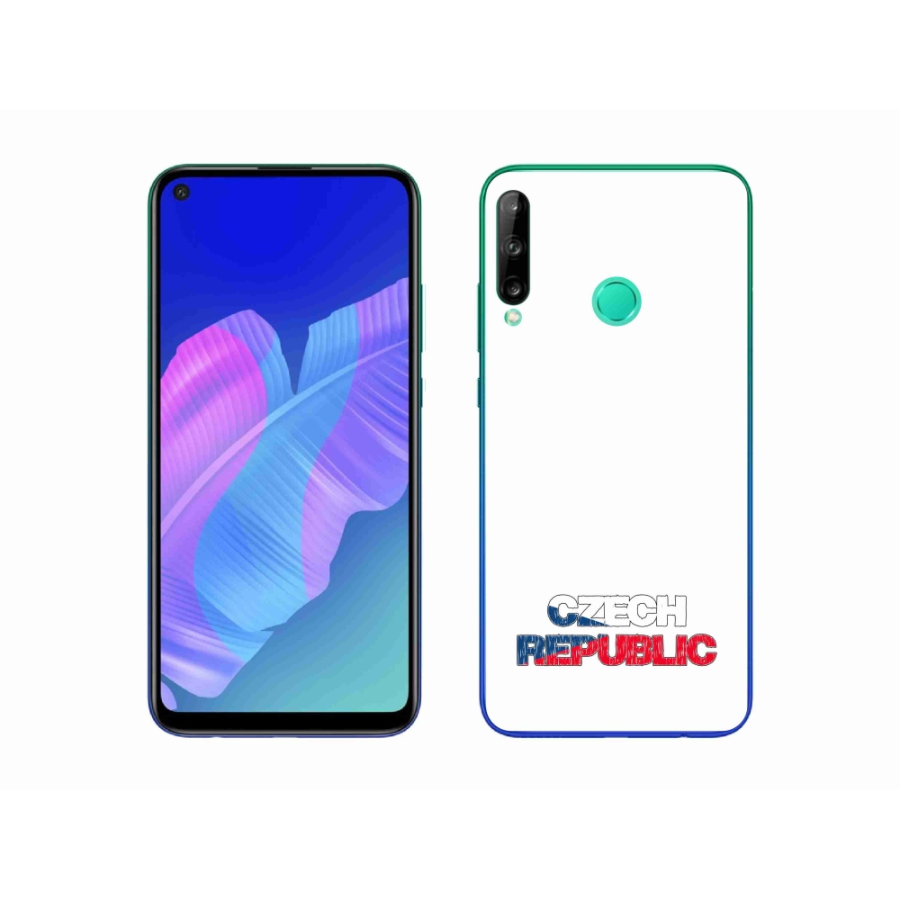 Gelový kryt mmCase na Huawei P40 Lite E - Czech Republic bílé pozadí