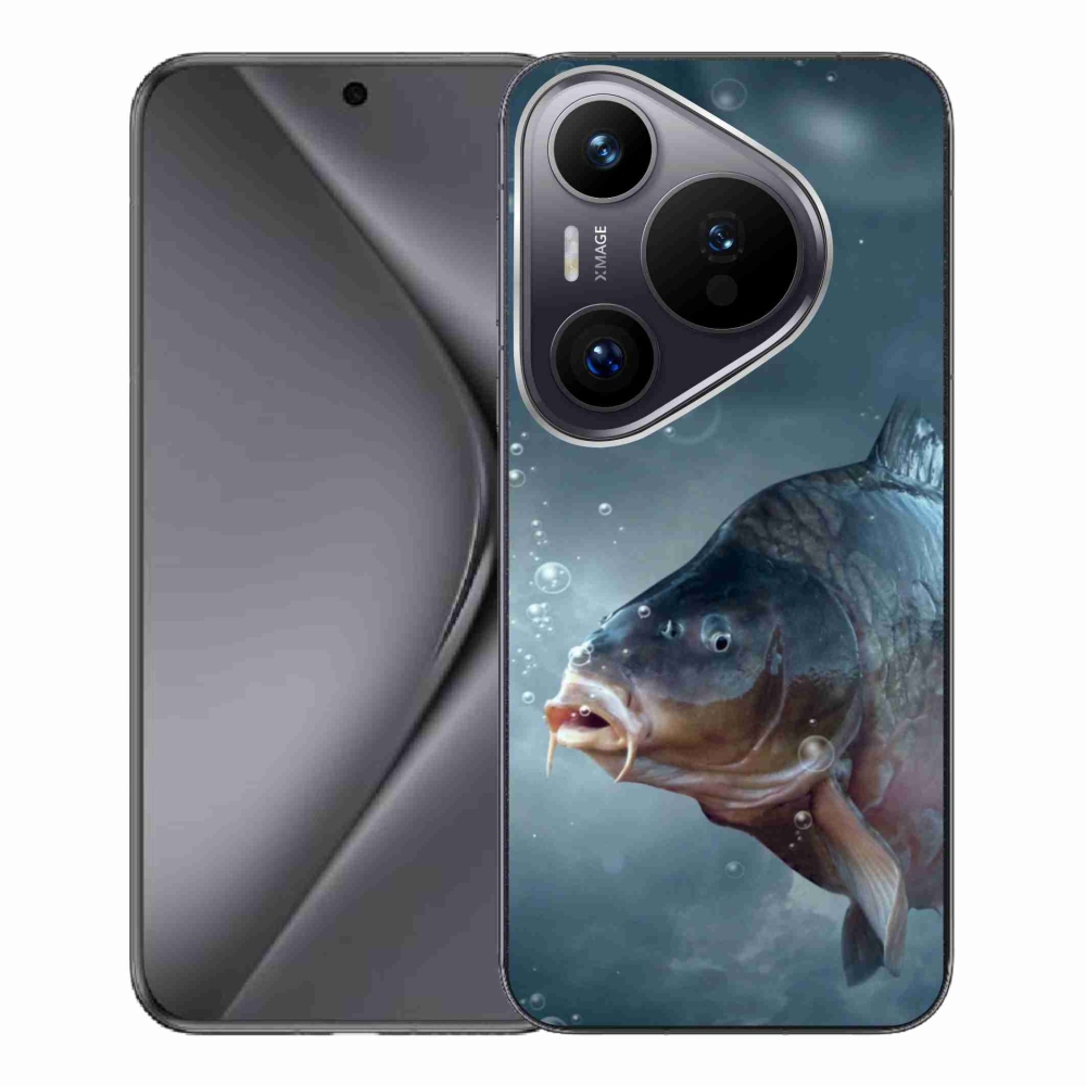 Gelový kryt mmCase na Huawei Pura 70 Pro - kapr a bublinky