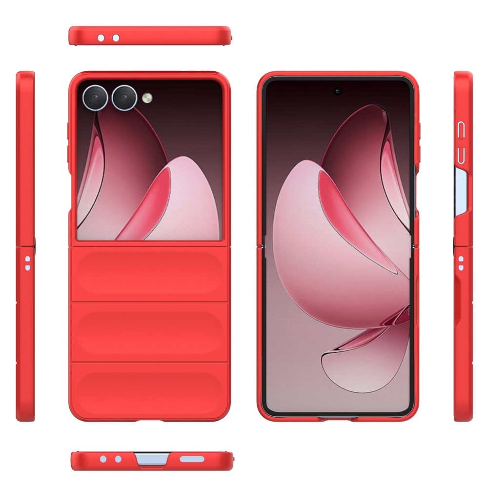 Rugg odolný gelový obal na Samsung Galaxy Z Flip7 5G - červený