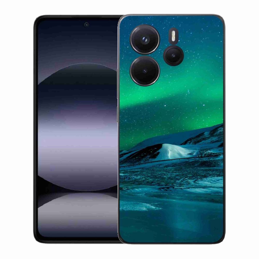 Gelový kryt mmCase na Xiaomi Redmi Note 14 - polární záře
