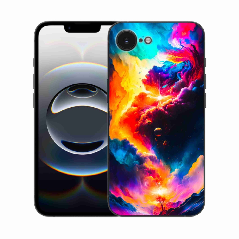 Gelový kryt mmCase na iPhone 16e - abstraktní motiv