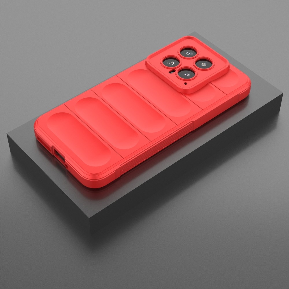 Rugg odolný gelový obal na Xiaomi 14 - červený