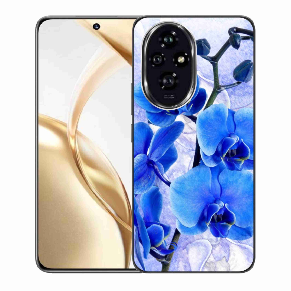Gelový kryt mmCase na Honor 200 5G - modré květy
