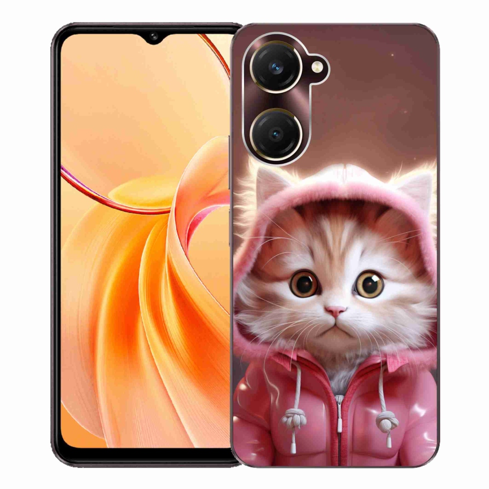 Gelový kryt mmCase na Vivo Y28s 5G - roztomilé kotě 3