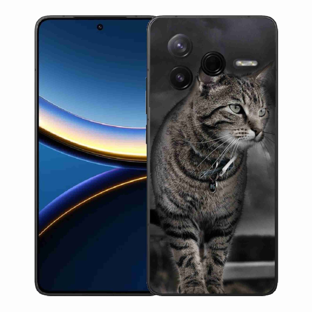 Gelový kryt mmCase na Xiaomi Poco F7 Pro - kočka