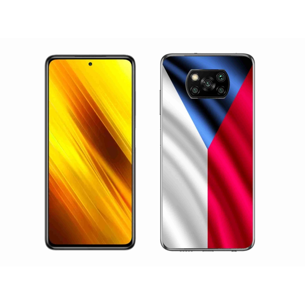 Gelový kryt mmCase na mobil Xiaomi Poco X3 - česká vlajka