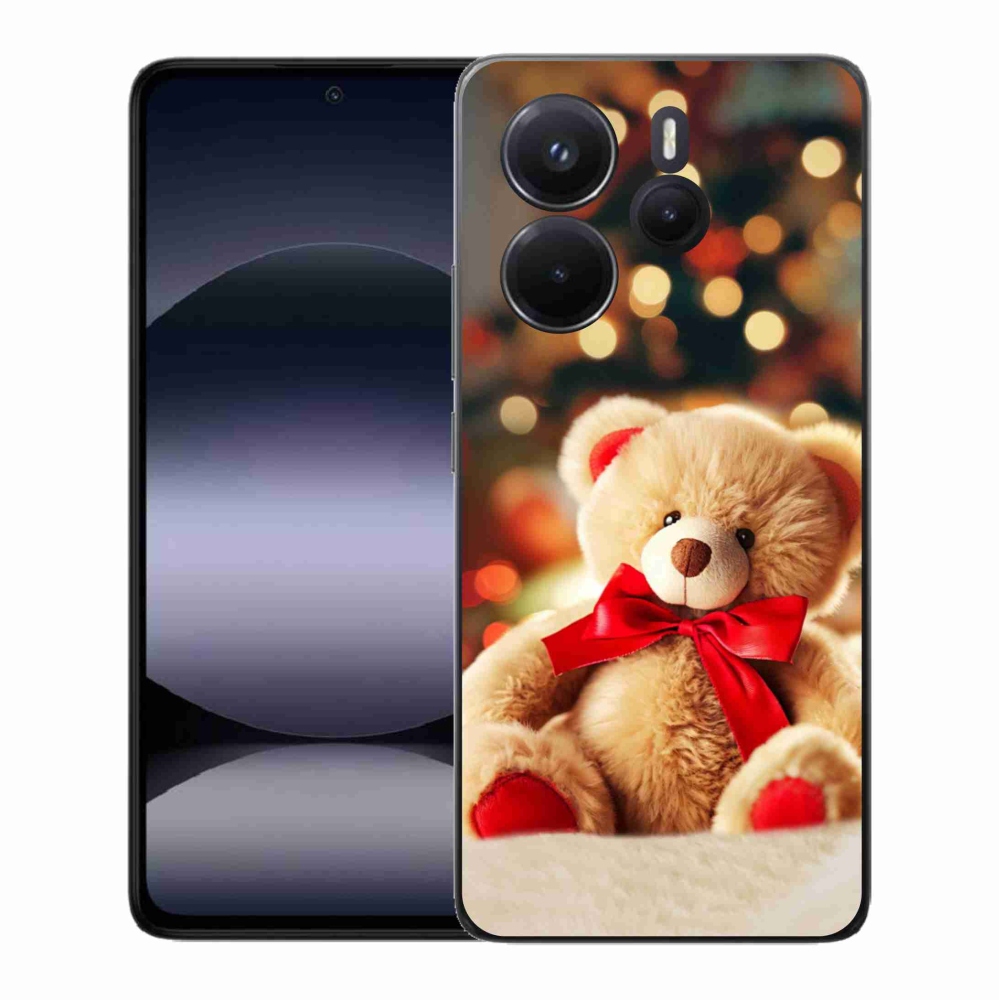 Gelový kryt mmCase na Xiaomi Redmi Note 14 - plyšový medvídek