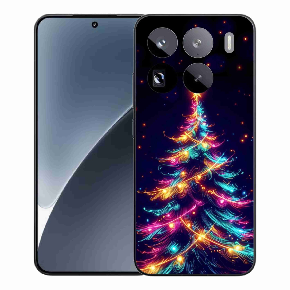 Gelový kryt mmCase na Xiaomi 15 Pro - neonový vánoční stromek