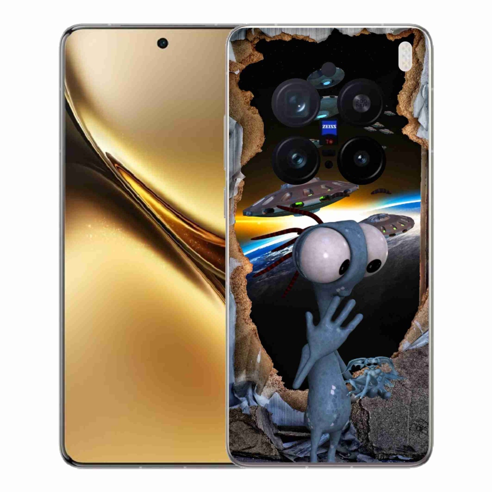 Gelový kryt mmCase na Vivo X200 Pro 5G - mimozemšťan