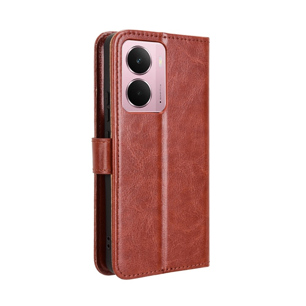 Crazy knížkové pouzdro na Realme 14 5G - hnědé