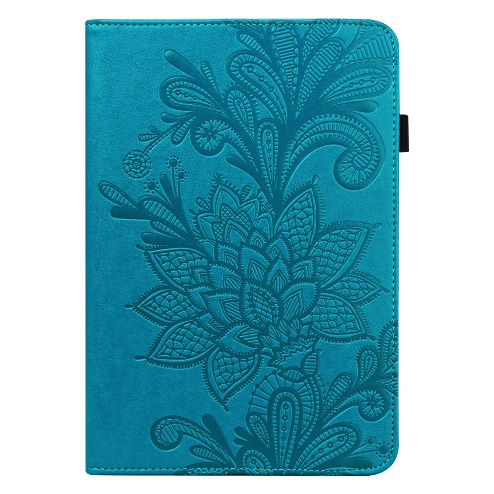 Flower zavírací pouzdro na Lenovo Tab M8 4. Gen (2024) - modré