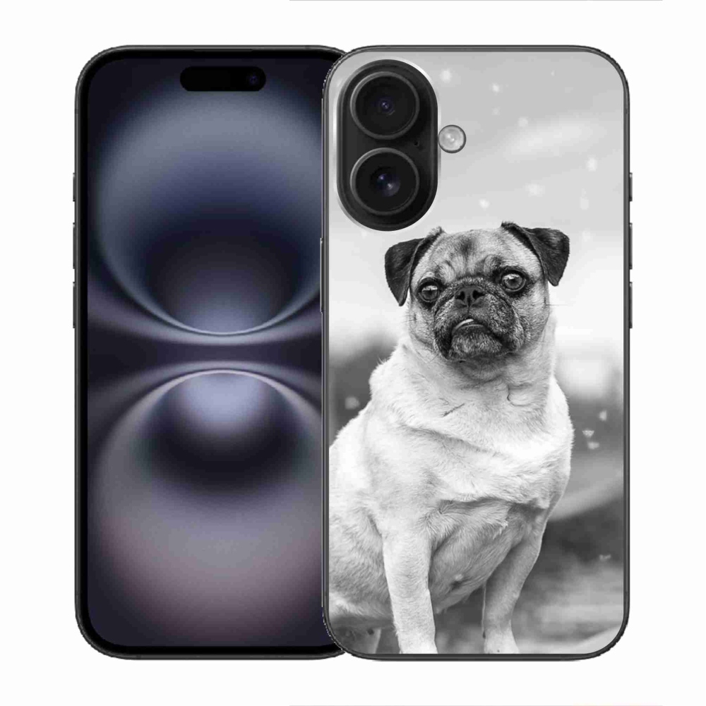 Gelový obal mmCase na iPhone 16 - mops