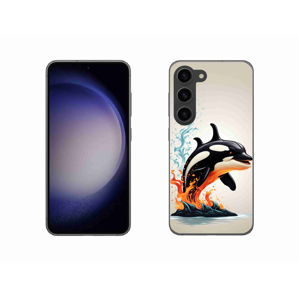 Gelový kryt mmCase na Samsung Galaxy S23 5G - kosatka