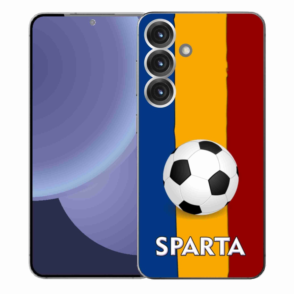 Gelový kryt mmCase na Samsung Galaxy S25+ - fotbal 1