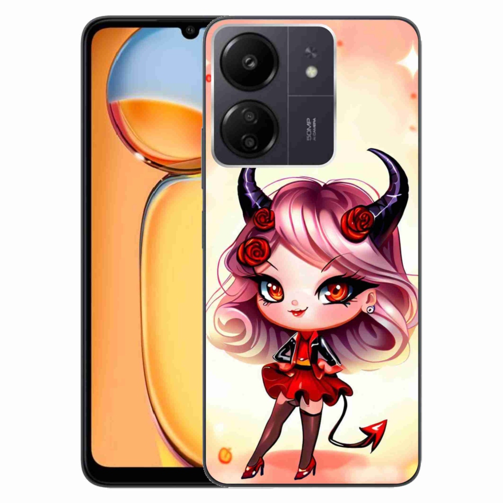 Gelový kryt mmCase na Xiaomi Poco C65/Redmi 13C - kreslená čertice