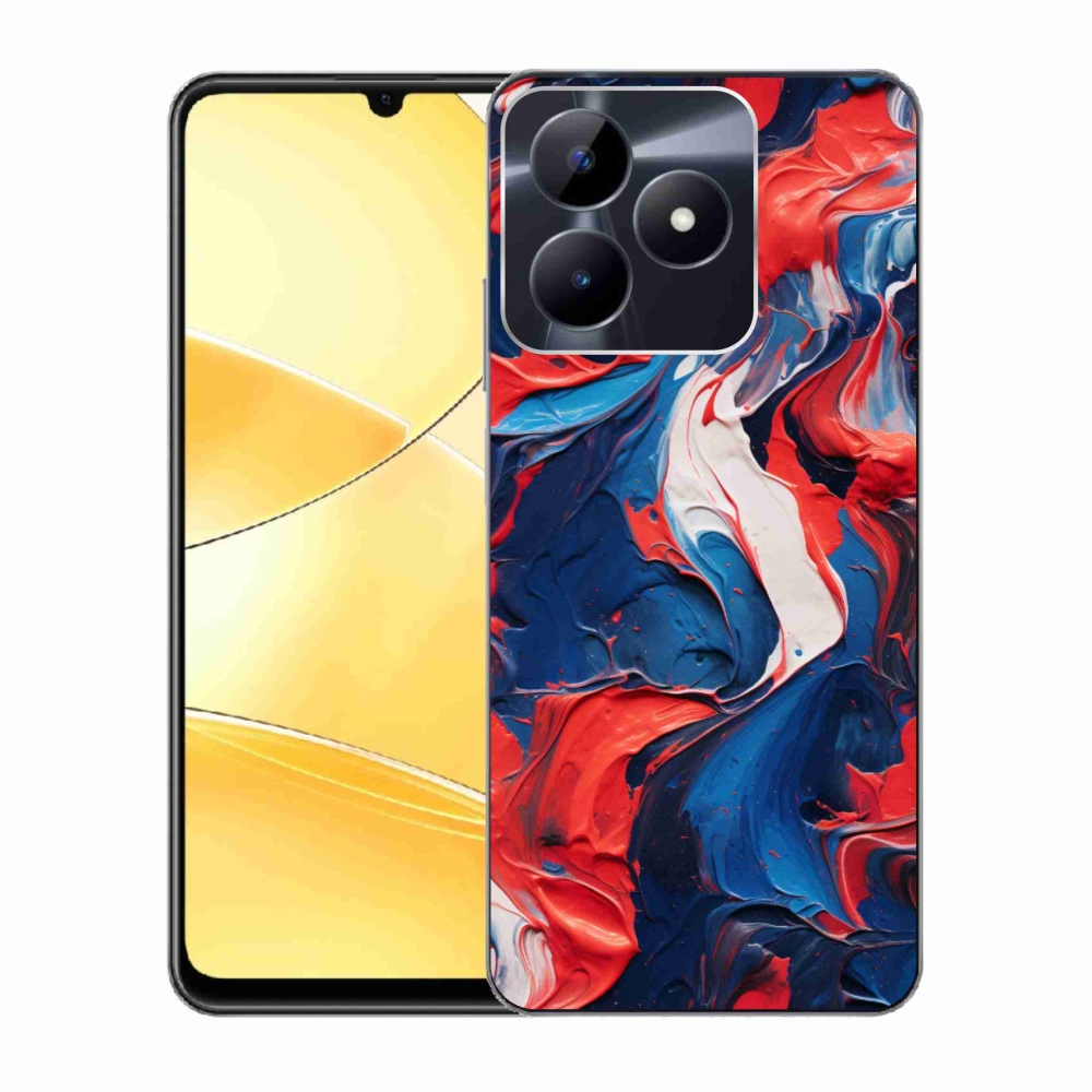 Gelový kryt mmCase na Realme C51/C53 - abstraktní motiv 7