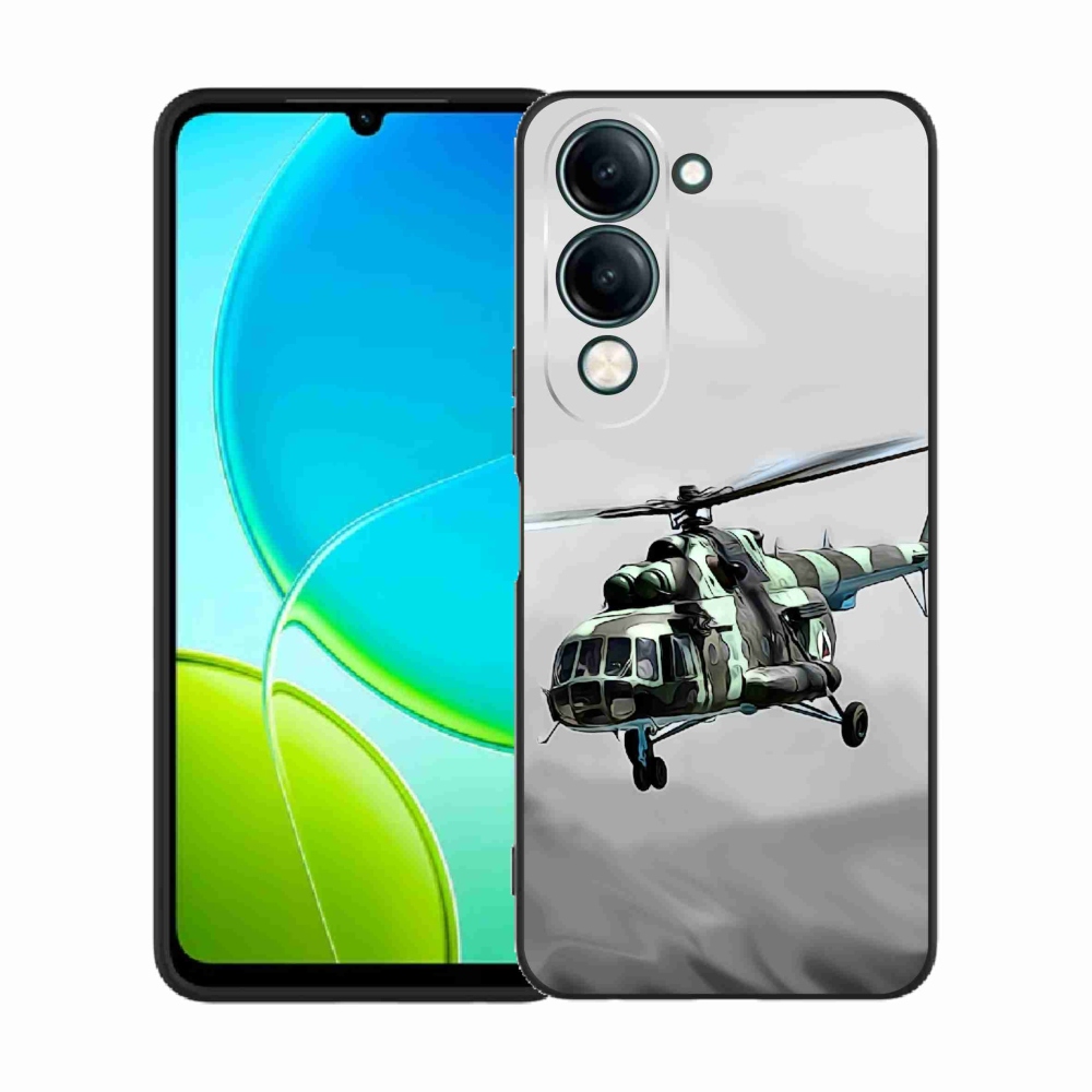 Gelový kryt mmCase na Vivo Y29s 5G - vojenský vrtulník