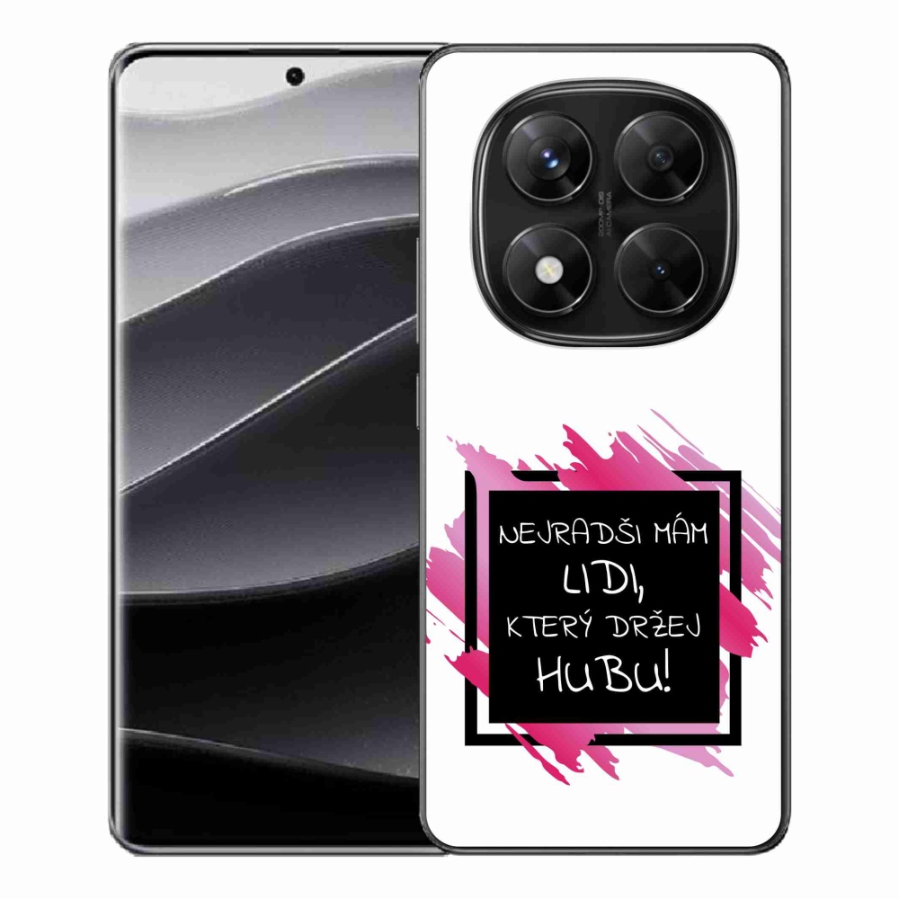 Gelový kryt mmCase na Xiaomi Redmi Note 14 Pro 5G/Poco X7 5G - vtipný text 7 černobílé pozadí