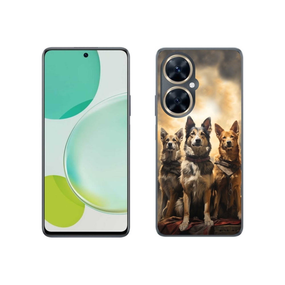 Gelový kryt mmCase na Huawei Nova 11i - tři psi