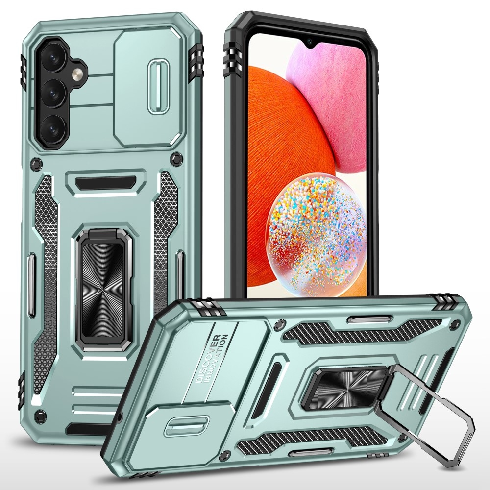 Lens odolný hybridní kryt pro Samsung Galaxy A15 4G/5G - světlezelený