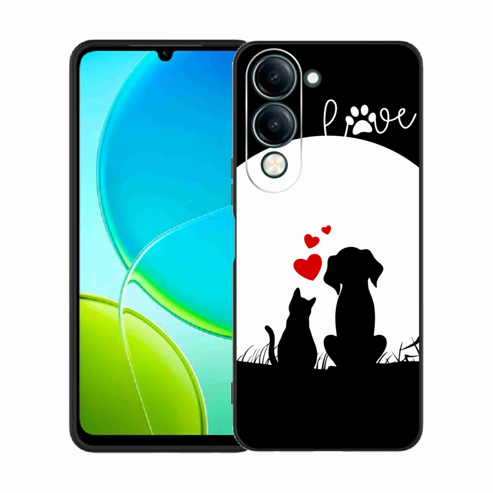 Gelový kryt mmCase na Vivo Y29s 5G - zvířecí láska