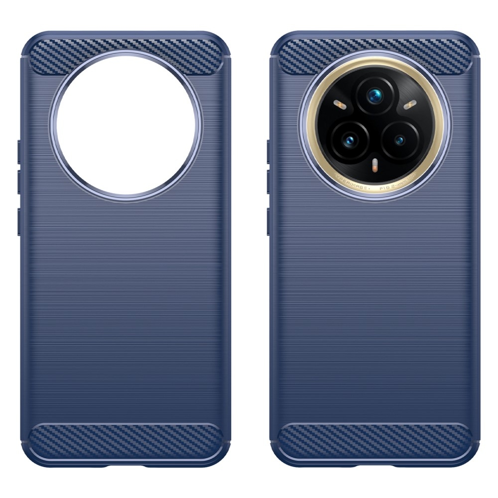 Carbon odolný gelový obal na Realme 14 Pro+ 5G - modrý