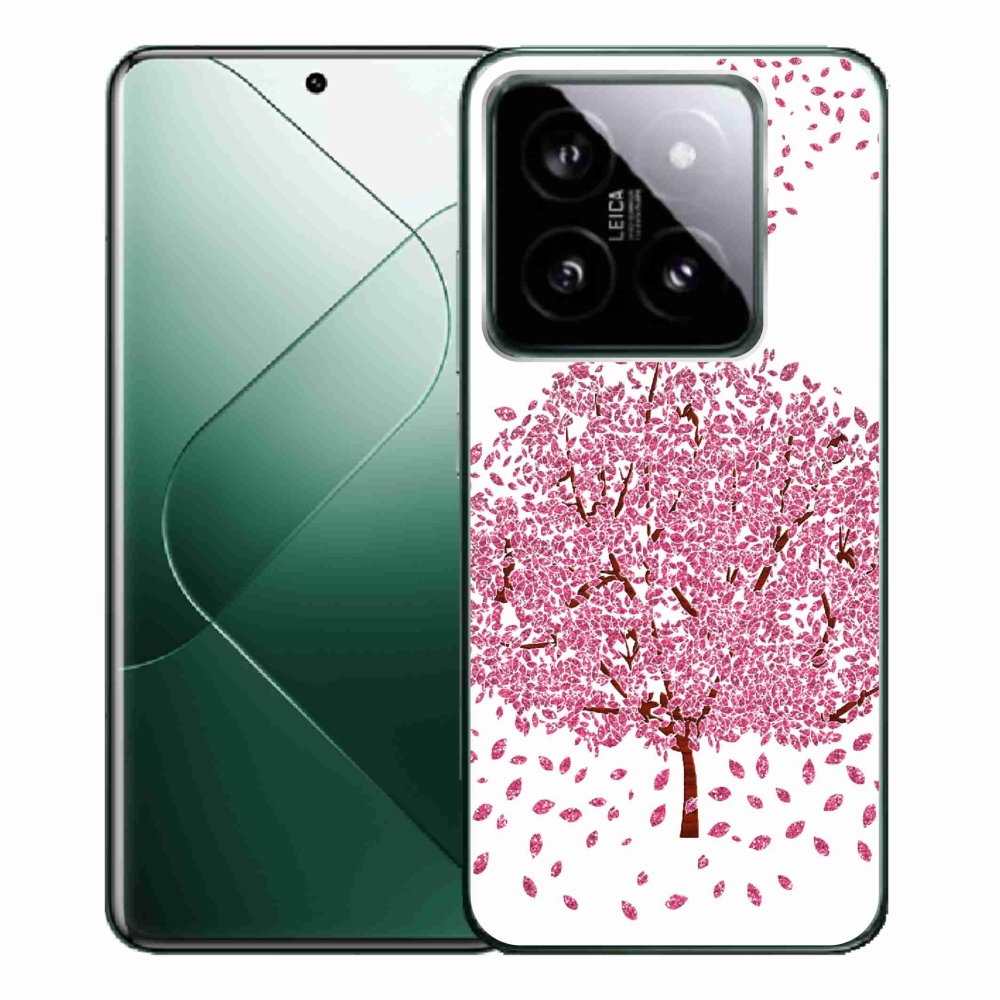 Gelový kryt mmCase na Xiaomi 14 Pro - kreslený strom s listy