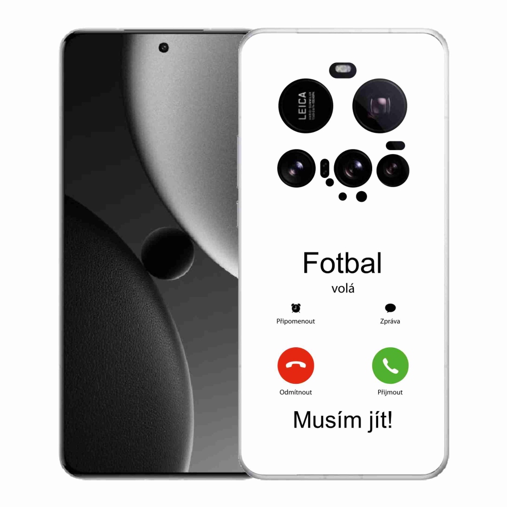 Gelový kryt mmCase na Xiaomi 15 Ultra - fotbal volá bílé pozadí