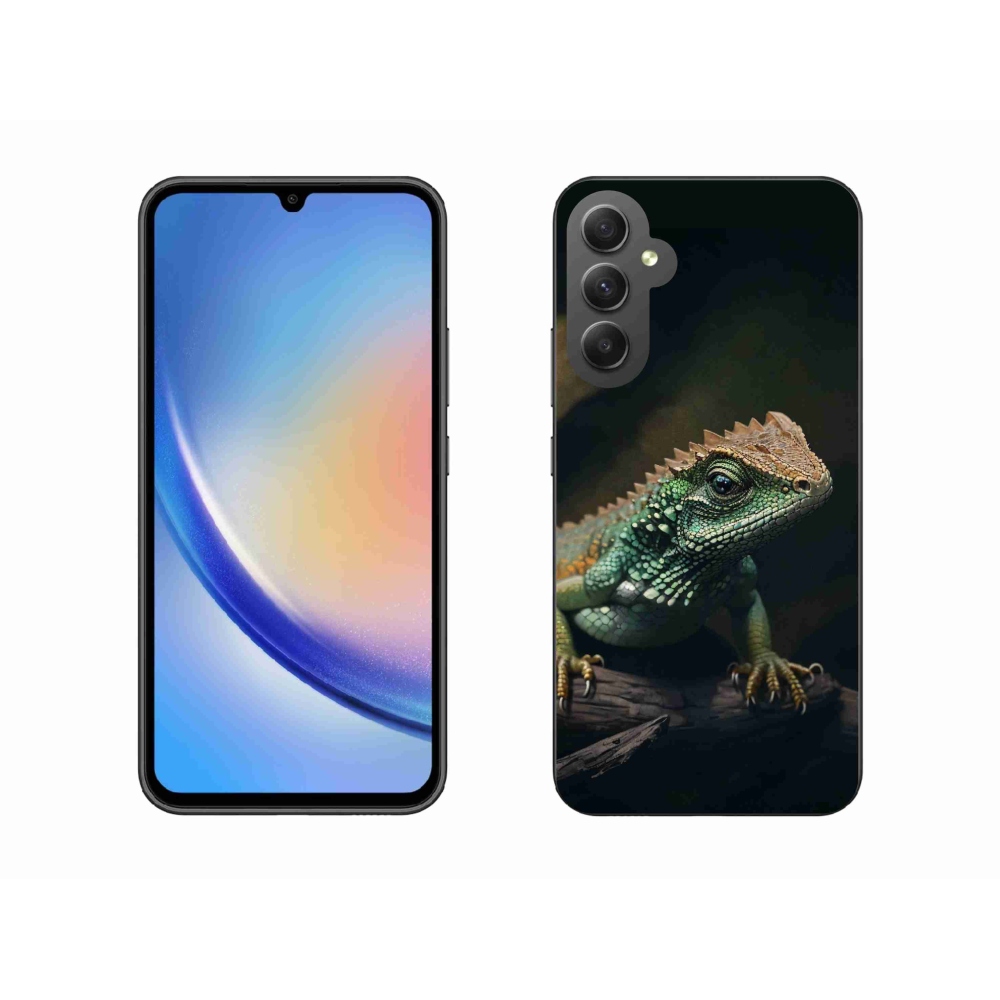 Gelový kryt mmCase na Samsung Galaxy A34 5G - ještěr
