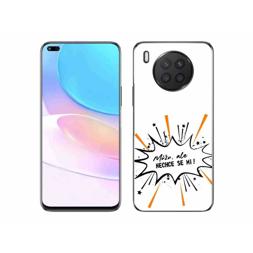 Gelový kryt mmCase na Honor 50 Lite - vtipný text 11 bílé pozadí