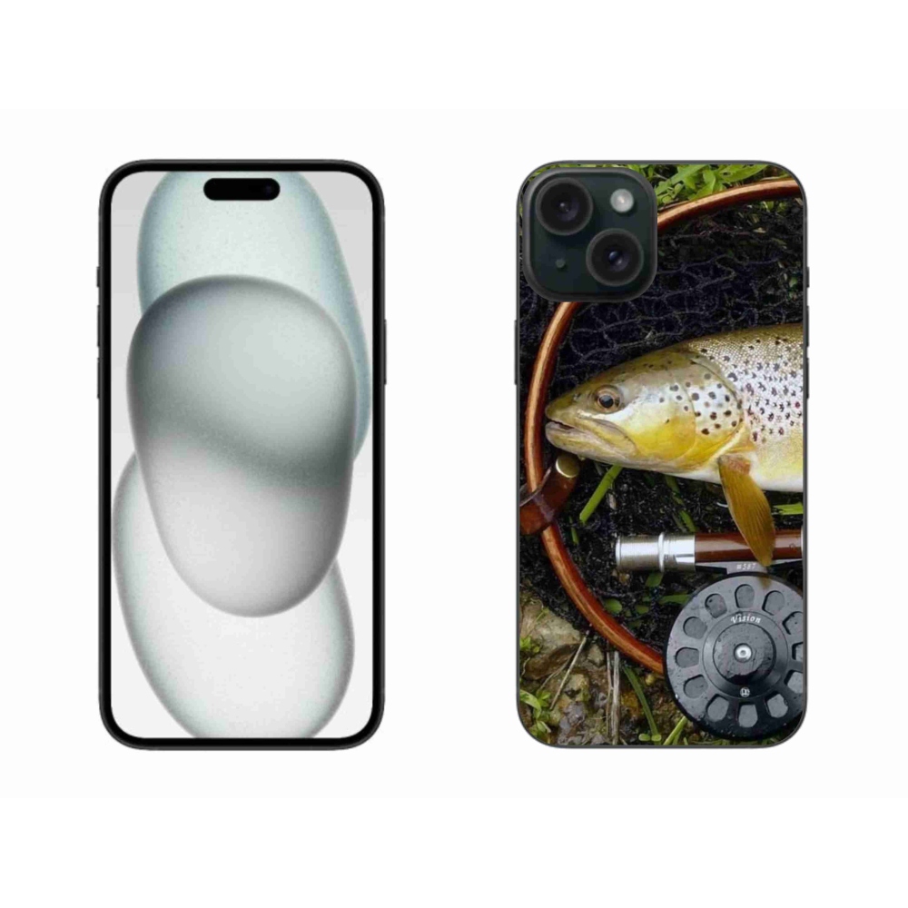 Gelový obal mmCase na iPhone 15 Plus - pstruh 2