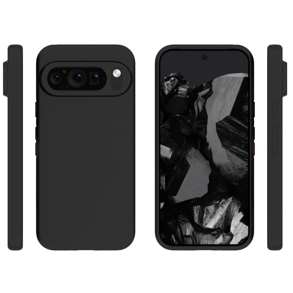 Matný gelový obal na Google Pixel 9/9 Pro - černý